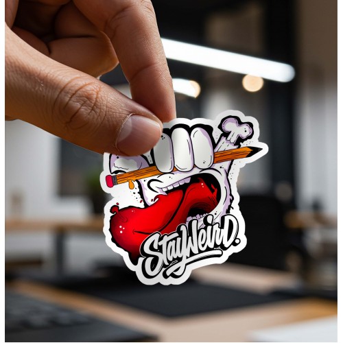 Стикер Stay Weird 